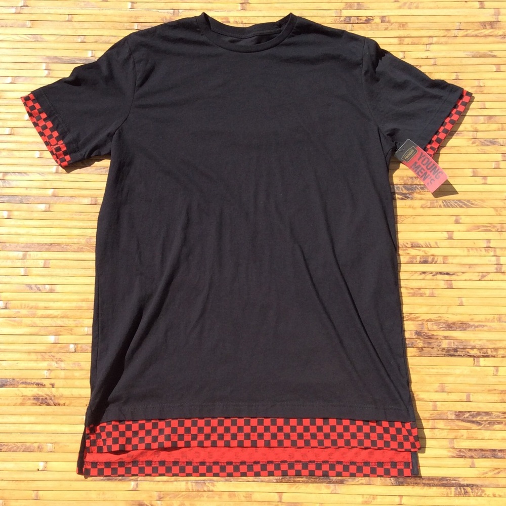 (BIG &TALL)Foundry Plus Checkered Tee Shirt NEW